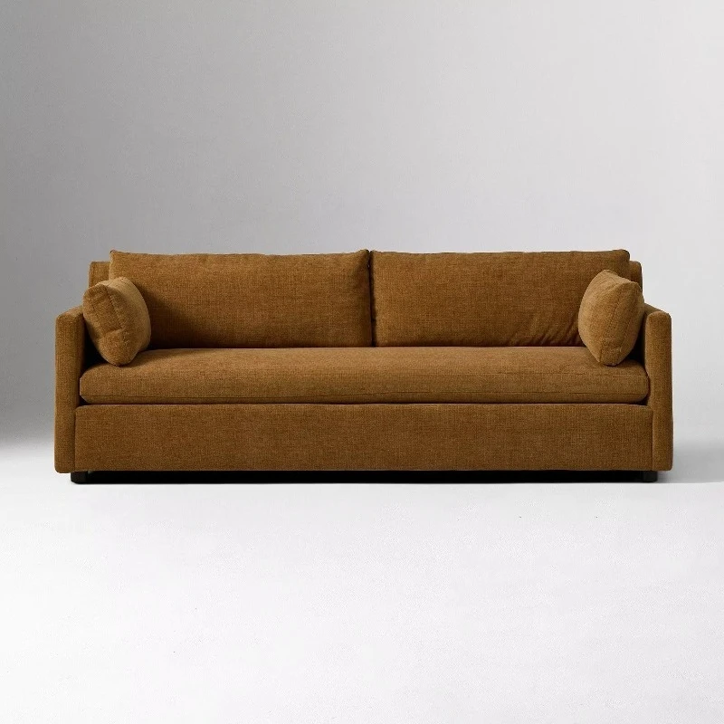 Seat Reclining Sofa Wooden Legs Straight Arms Foam Filled Hotel Living Room Cushions