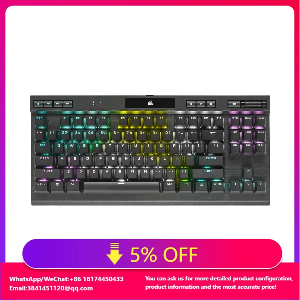 Механическая игровая клавиатура Corsair Pirate Ship K70 RGB TKL Champion Series-Cherry MX Blue