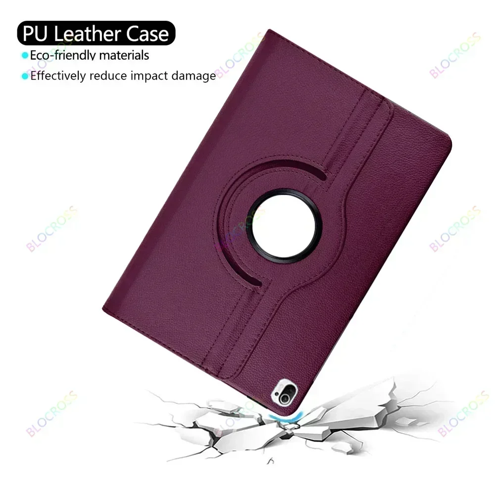 Rotating Case for Xiaomi Pad 5/Pad 6 11" Redmi Pad 10.6" Redmi Pad SE 11",PU Leather Stand Magnetic Protective Cover Funda