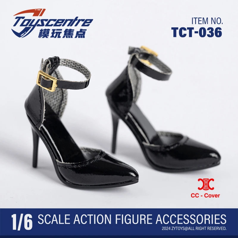 Toyscentre TCT-051 043 1/6 OL Szpilki Niskie Obcasy Modne Letnie Szpiczaste Buty Pasują na 12-calową Figurkę Żołnierza Lalkę