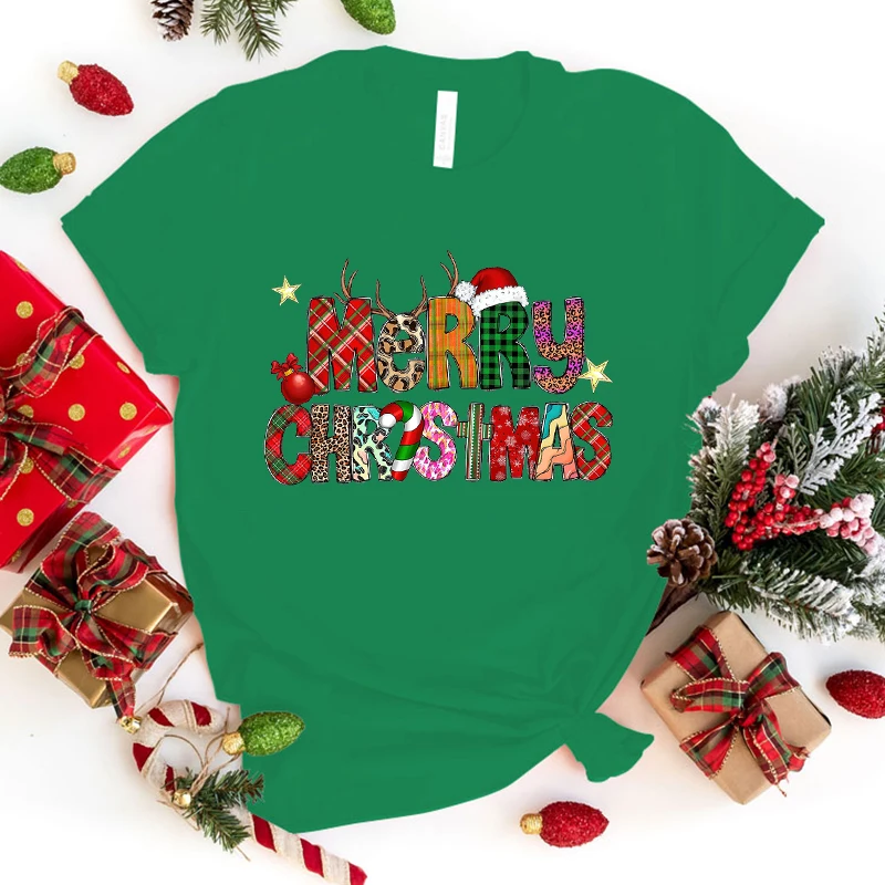 Merry Christmas T-Shirt Men Women T Shirt Cosplay Clothes Streetwear Tee Shirt Plus Size Tops(Premium T-shirt)