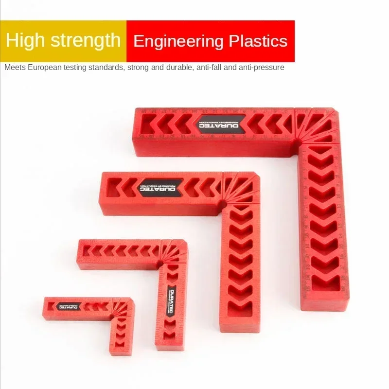 DURATEC Right-angle Positioning Ruler 90 Degree Angle Ruler Carpenter's Marking Auxiliary Tool L-type Fixed Tool Locator