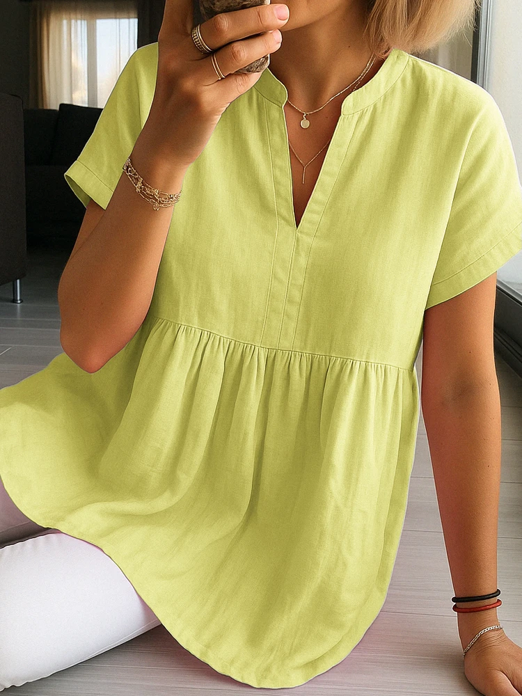 

New Summer White Top Shirt Fashion Elegant Casual Office Holiday Womens Clothing Sweet Short Sleeve Party Tops Shirts