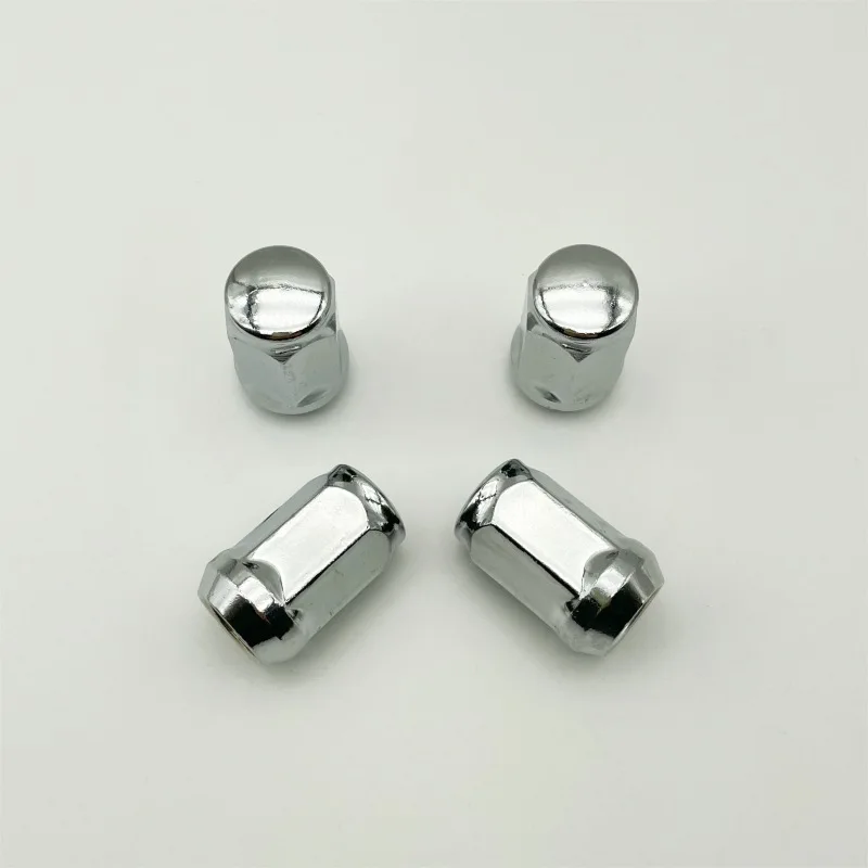 Cone-shaped modified extended tire bolt flange nut solid high-rust-resistant car wheel hub nut M12*1.5*35*19 M14*1.5*35*19