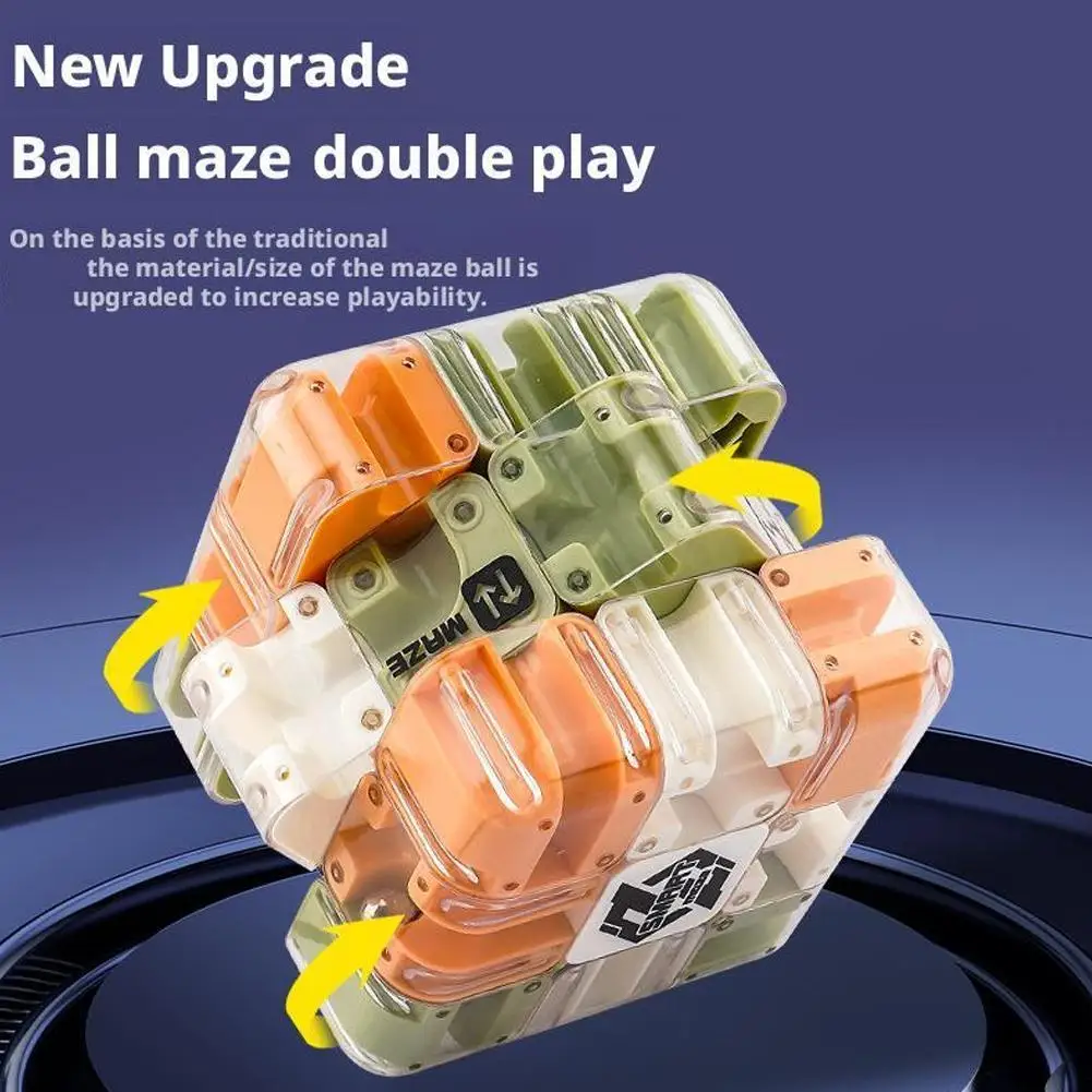 3D Maze Magic Cube Fidgeting Toys Stress Relief Toy For Children Infinity Cube Portable Logical Thinking Educational Toys ﻿