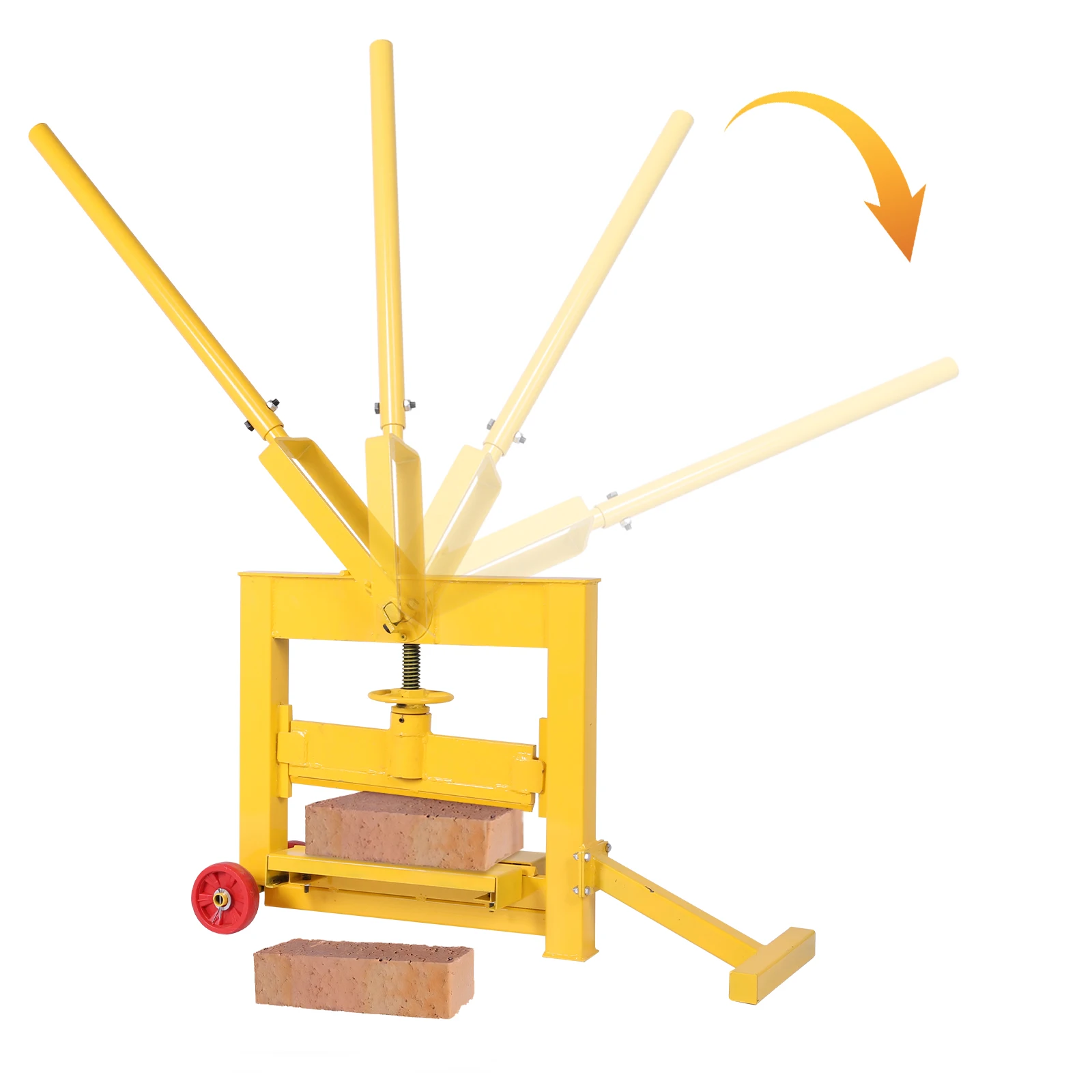 

Paving Tool Block Splitter Cutter with Wheels Cutting Width 0-16.5inch Brick Buster Cutter Tool Portable for Construction Works