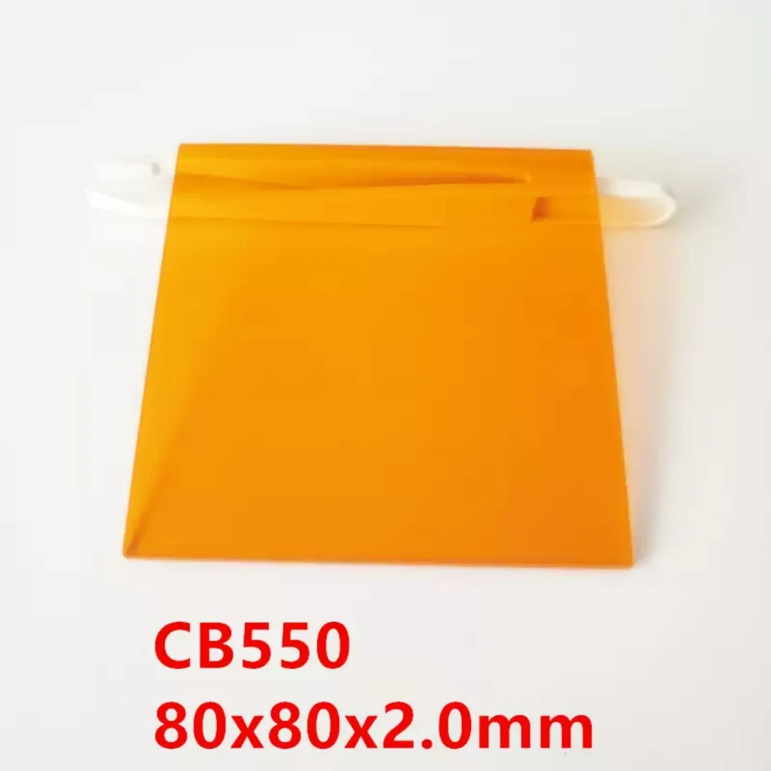 GG550 CB550 550nm Long Pass Filter Orange-Red Absorption Optical Glass Infrared Transmission IR Photography Optical Experiment