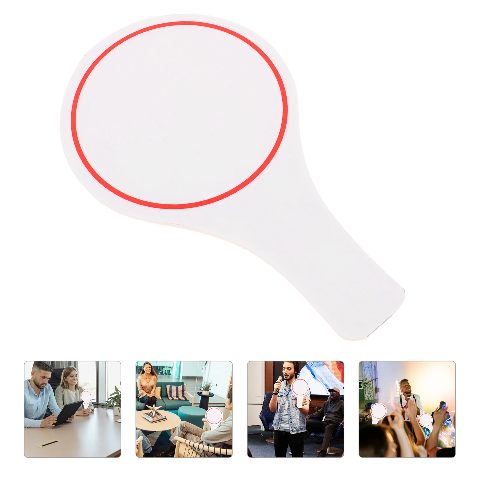 

4pcs Erasable Writing Scoreboard 15x25cm Single Side Judges Voting Blank Board Whiteboard Reusable Flexible Display