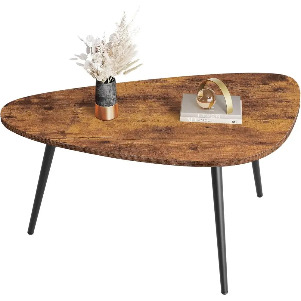 

Овальные журнальные столики, журнальный столик для гостиной, журнальный столик для небольших помещений, простая сборка, 33,5 дюйма (Ш) x 18,9 дюйма (Г) x 18,7 дюйма (В)