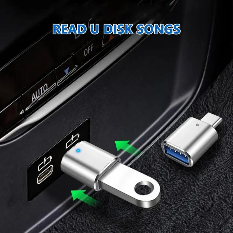 USB To C Adapter Car Charging Adapter With 3.0 USB C Female To USB Male Adapter Type C Charger Converter Keyboard Mouses U Disk