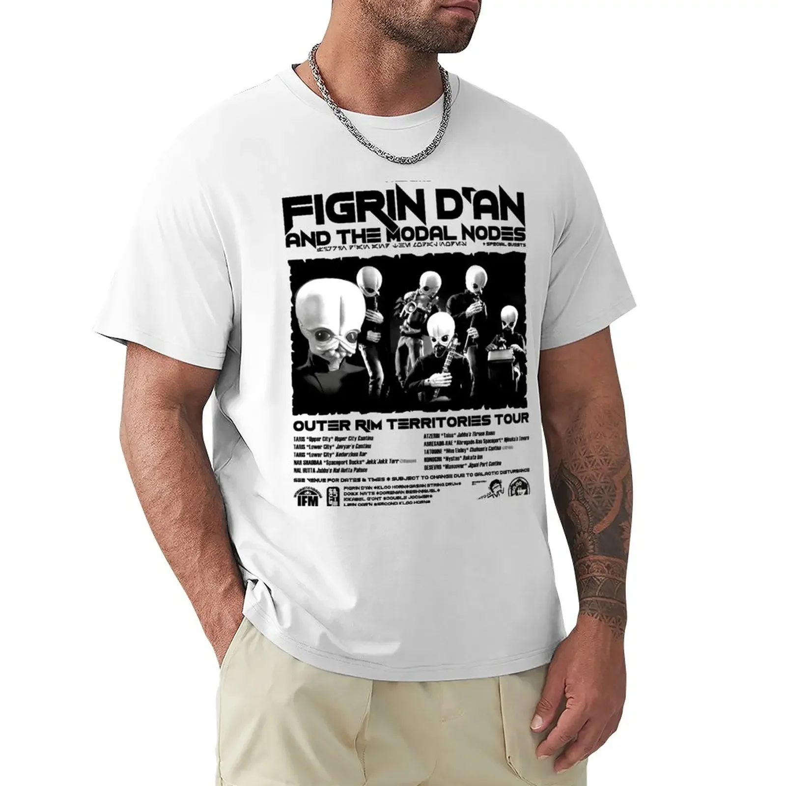 

Figrin D'an and the Modal Nodes T-Shirt cotton graphic tees Blouse animal prinfor boys shirts graphic tee men