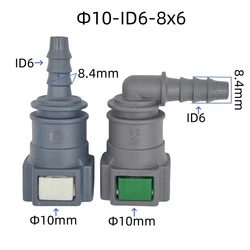 10mm ID6 auto plastic joint Fuel line quick connector fuel filter for Peugeot and Citroen 2 pcs a lot