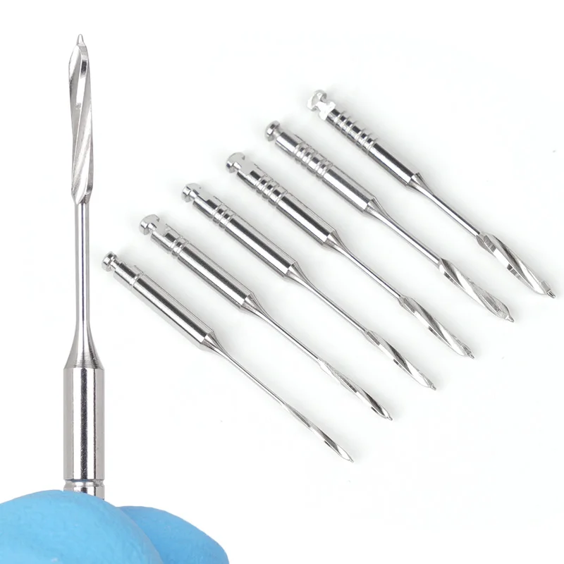 6Pcs/Box Dental Endodontic Peeso Reamers Drill Glidden Rotary 32mm Engine Use Stainless Steel Endo Files #1-6