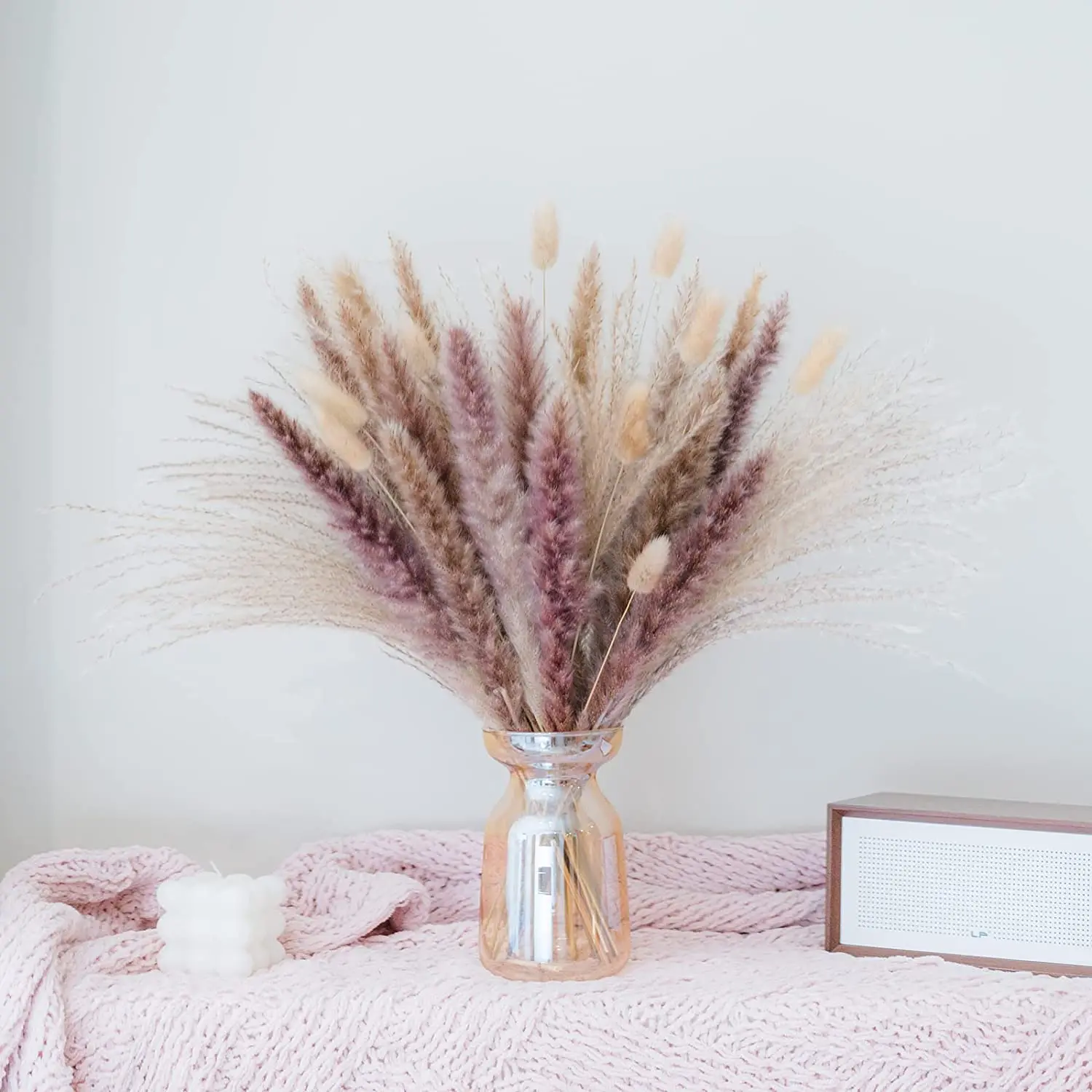 

Natural Plant Dried Pampas Grass Bouquet Boho Reed Dried Flower Wedding Scene Photo Shoot Ornaments Thanksgiving Home Decoration