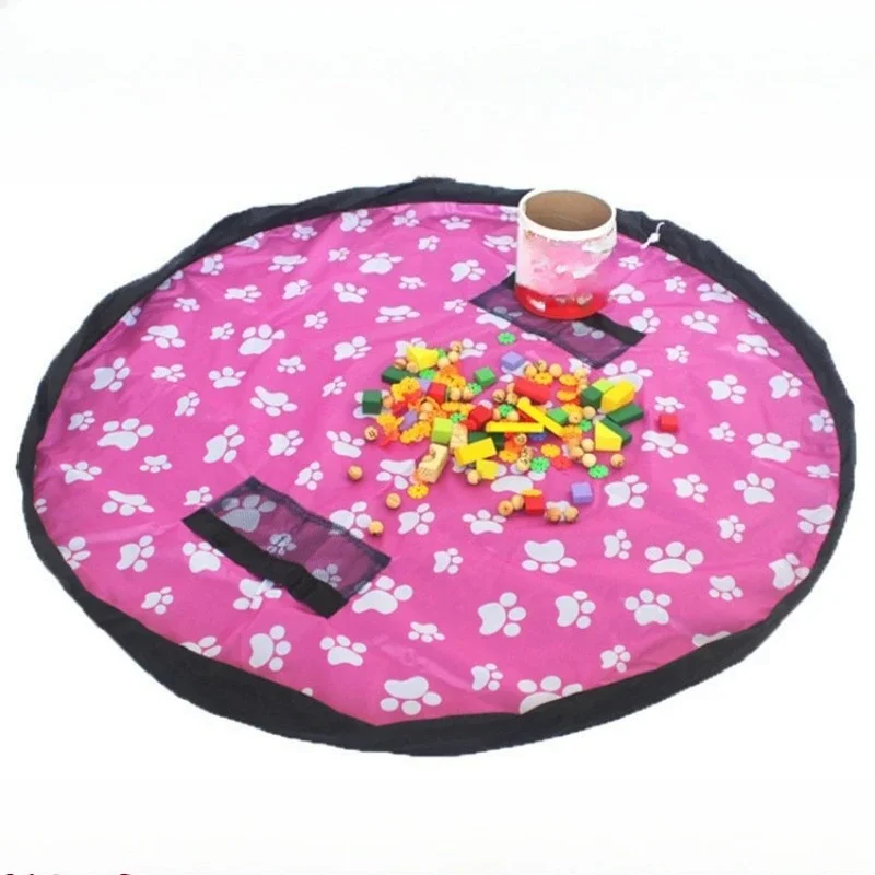 Children's Quick Storage Bag Mat Play Blanket Oversized Organizer Drawstring Bag Picnic Mat