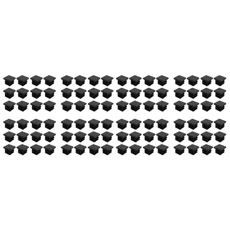 A74E-96 Pcs 19Mm X 19Mm Blanking End Caps Square Tubing Tube Insert Plastic