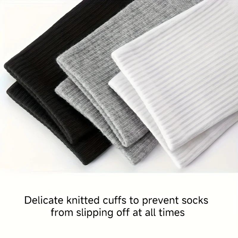20 زوجًا من جوارب منتصف الساق للاستعمال مرة واحدة - مصنوعة من نسيج البوليستر الناعم والصديق للبشرة مع مرونة عالية،