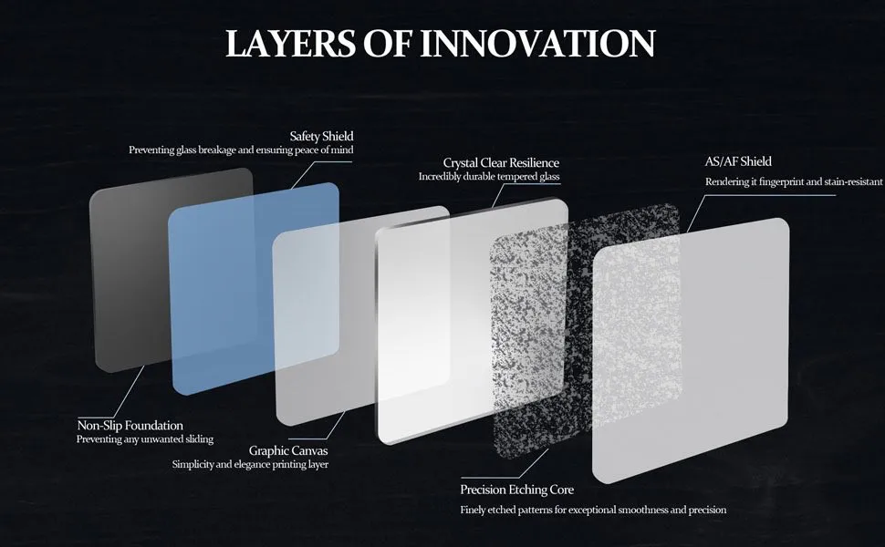 PAN Esports Blush White Glass Mousepad Smooth and Speed Mouse Pad FPS Coating Full Coverage Primer For APEX CSGO PC Accessories