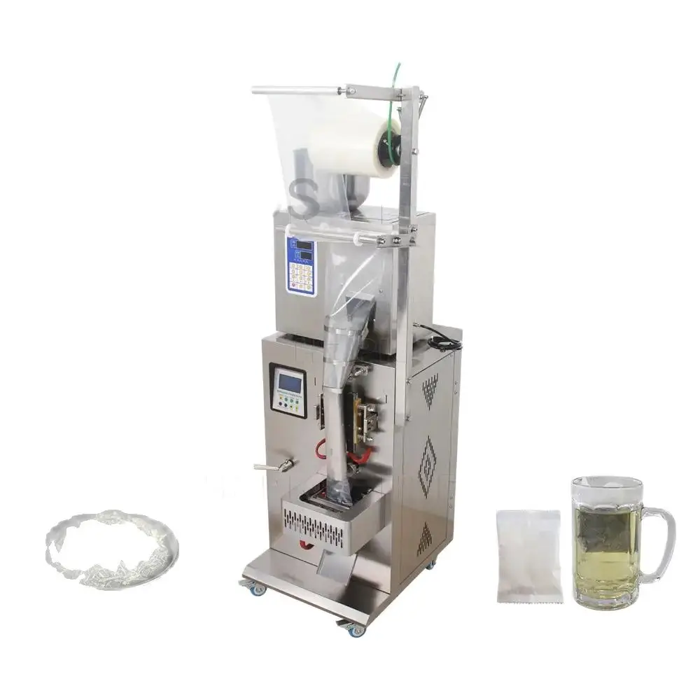 Automatic Spice Granular Peanut Pod Tea Mini Plastic Pouch Sachet Bag Multi-function Weighing Filling Packaging Machine