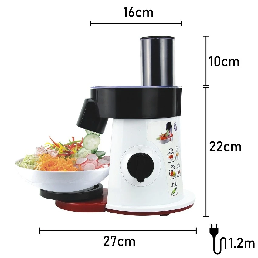 Cross-border New Multifunctional Automatic Salad Maker, Vegetable Cheese Slicer Shredder 5 In 1 Salad Maker