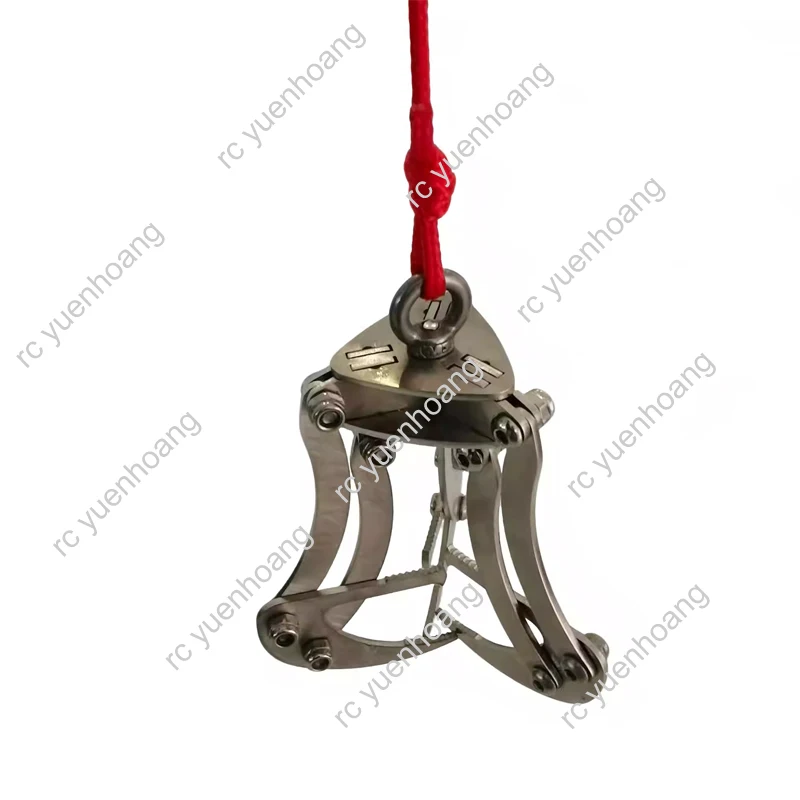 1PC RC Drone Stainless Steel Claw Automatic Grabbing Tool Hook Gripper with 1.5m Rope for Quadcopter Rescue System DIY Toy Robot