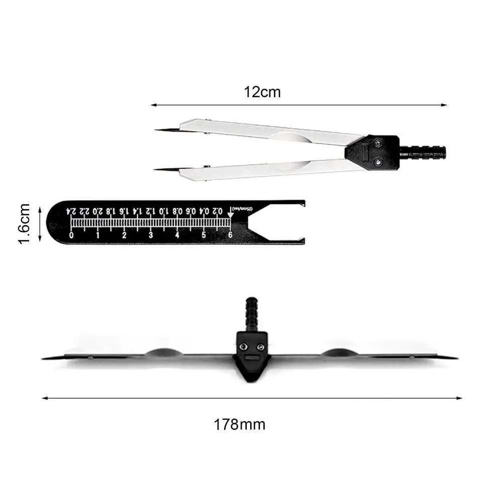 ECG Calipers Compasses High Precision Measuring Tool Professional Non-Slip EKG Caliper Drafting Students Compass