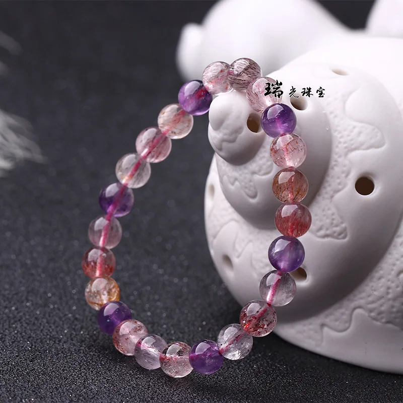 

Natural Bracelet Couple Seven Three Rounds Backbone