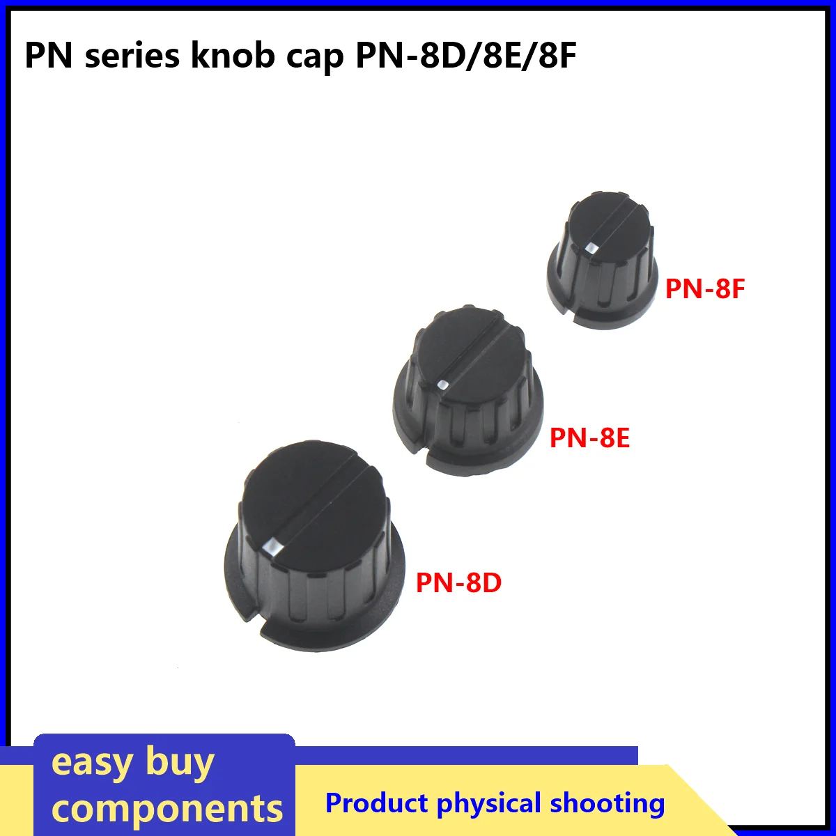 1 шт. Крышка ручки регулировки серии PN, PN-8D/8E/8F, для электронных приборов, круглое отверстие 6,35 мм, JN-32, JN-33