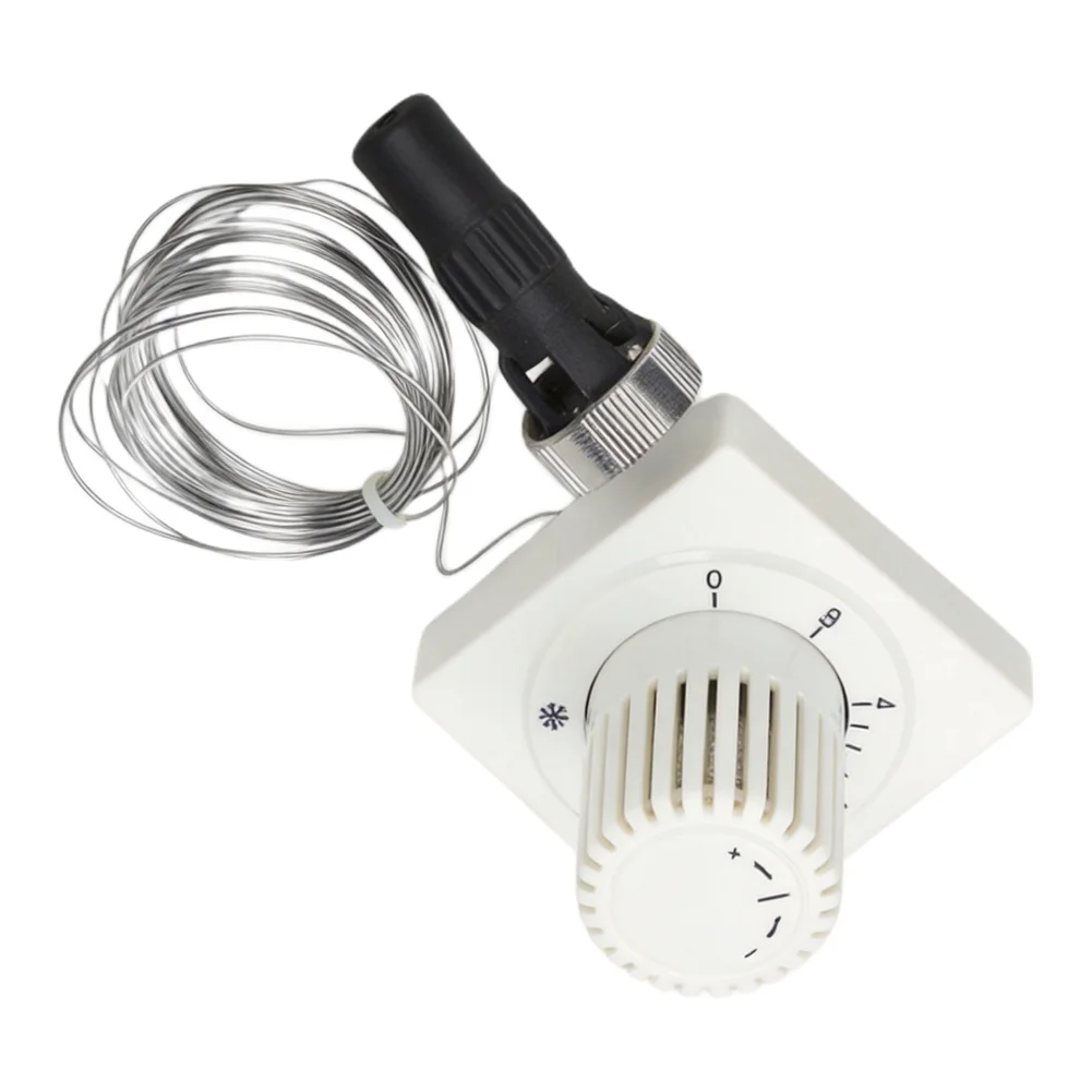 Thermostat Head for M30x1.5 Radiator Valves Featuring 2000 mm Capillary Tube to Allow Remote Temperature Monitoring Options