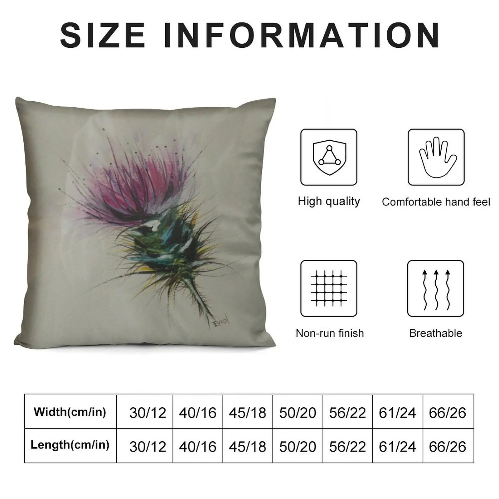 Thistle Throw Pillow Custom Cushion Photo Pillowcase luxury throw pillow covers pillow