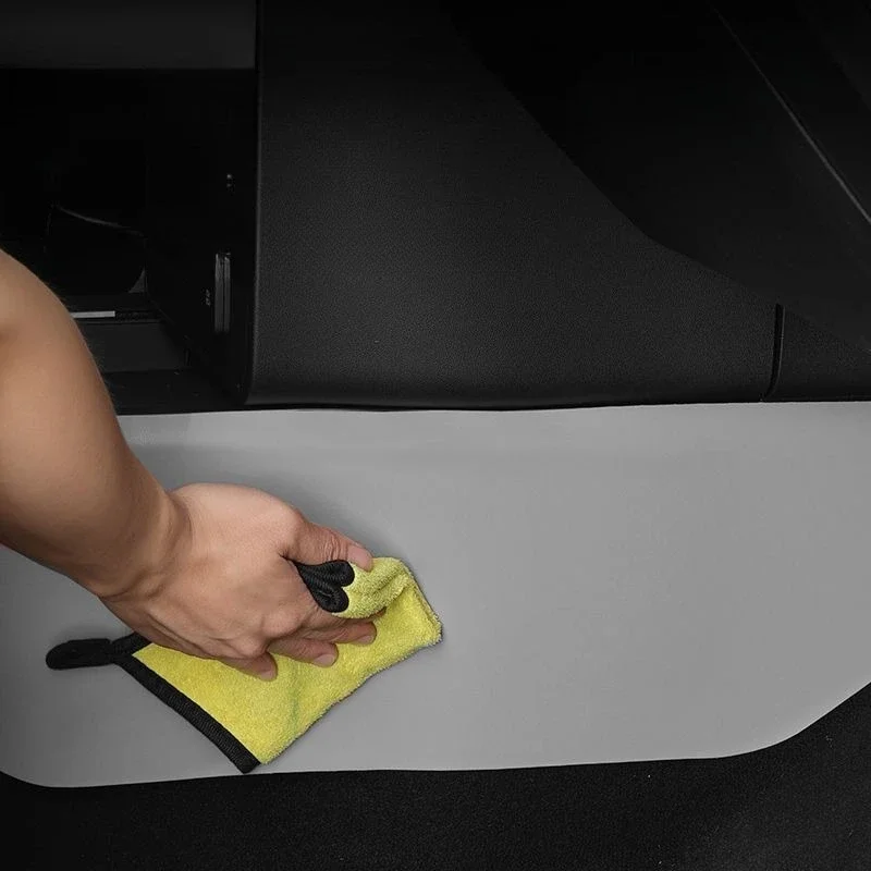 For BYD TI7 2025-2026 (Fangchengbao Ti7): Center Console Side Kick Pads - 2PCS PU Leather, Self-Adhesive Knee Guard
