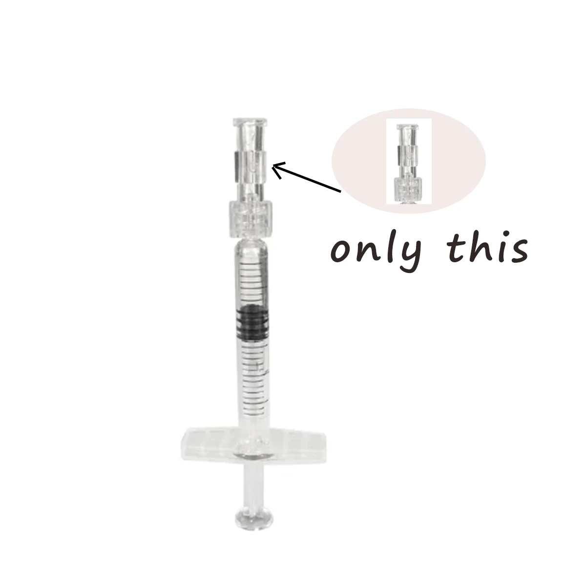 100PCS Plastic Luer Lock Syringe Connector Sterile Transparent Adapter Double Joints Coupler , luer lock connector