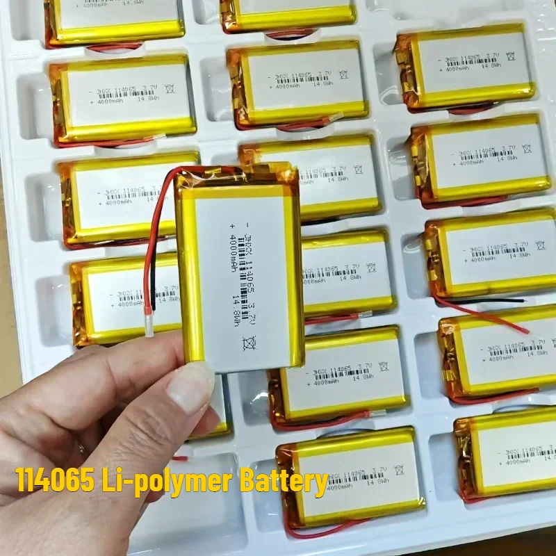 

3.7V 4000mAh 114065 Li-polymer Battery Polymer Lithium Rechargeable Batteries for Speaker Shaver Beauty Instrument Powerbank