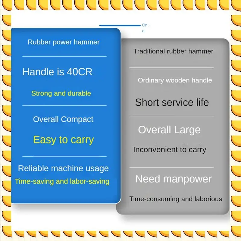 

BAAU 1 PCS Rubber Power Hammer Rubber Hammer Rubber Power Hammer Tool Electric Installation Grabber Tool