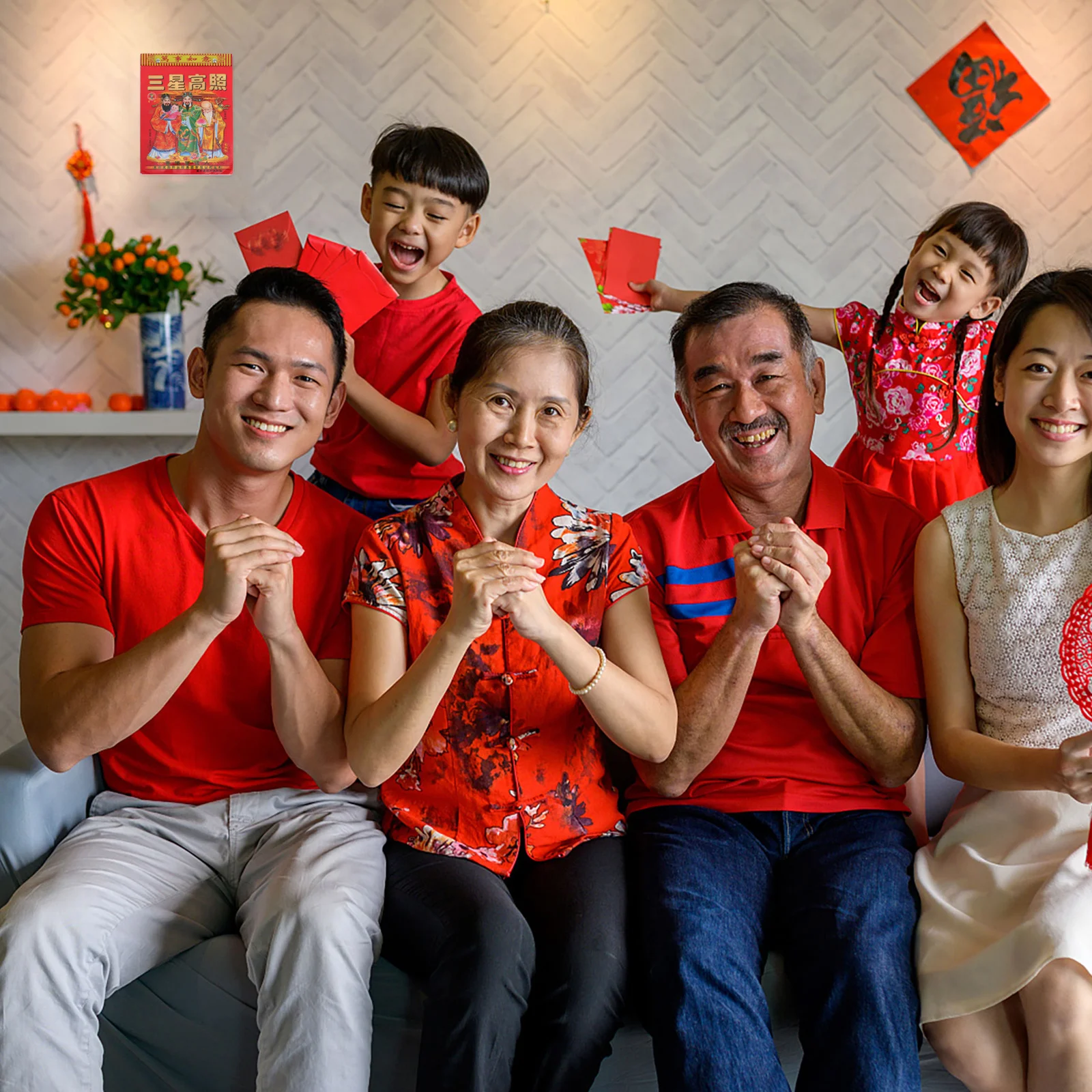 

1Pcs Traditional 2022 Chinese New Year Calendar Year of The Tiger Daily Wall Calendar Day Planner Home Office