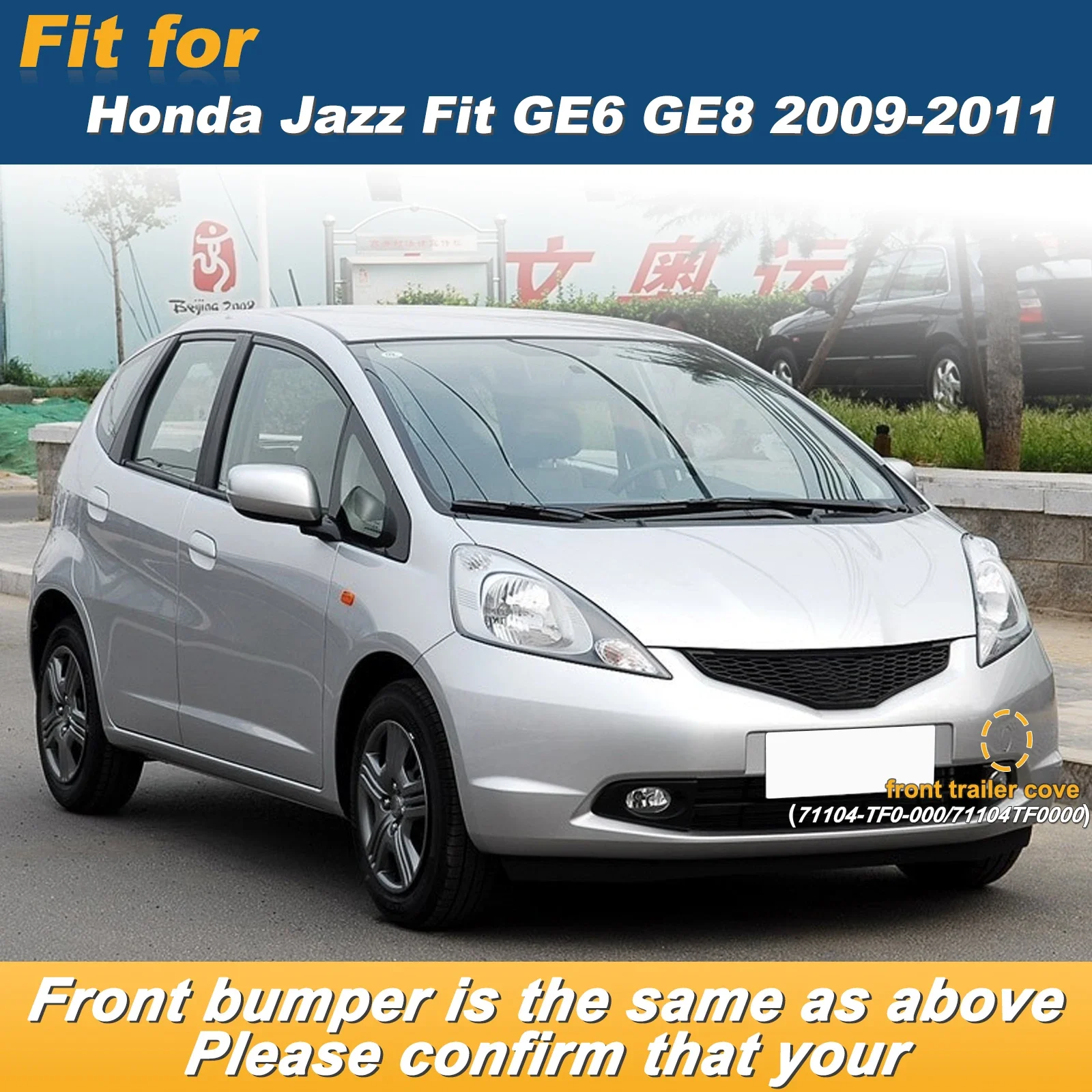 Para Honda Jazz Fit GE6 GE8 2009-2011, Cubierta de Gancho de Remolque Delantero, Pieza de Repuesto Original 71104TF0000