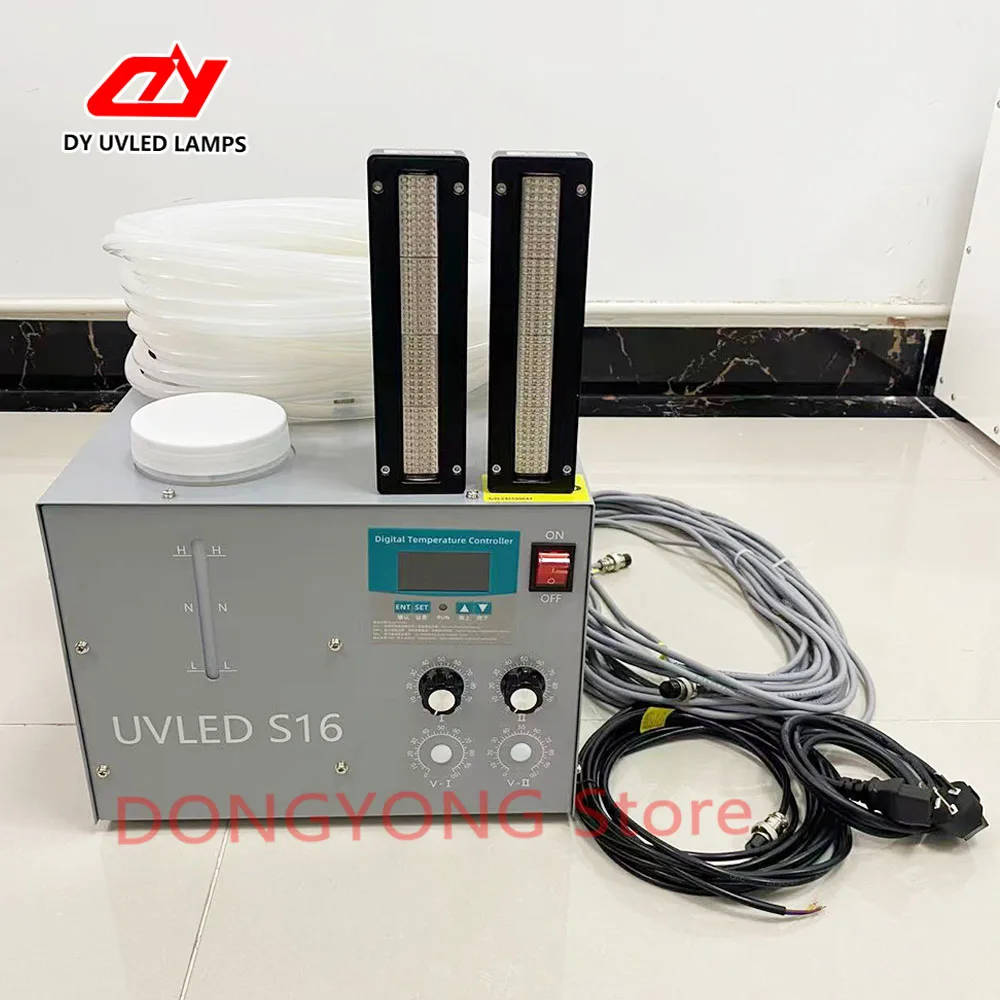 Water cooling System UV LED Lamp UV Ink Curing light 160*20mm for Epoxy Resin Glue adhesion Dry Light PVC