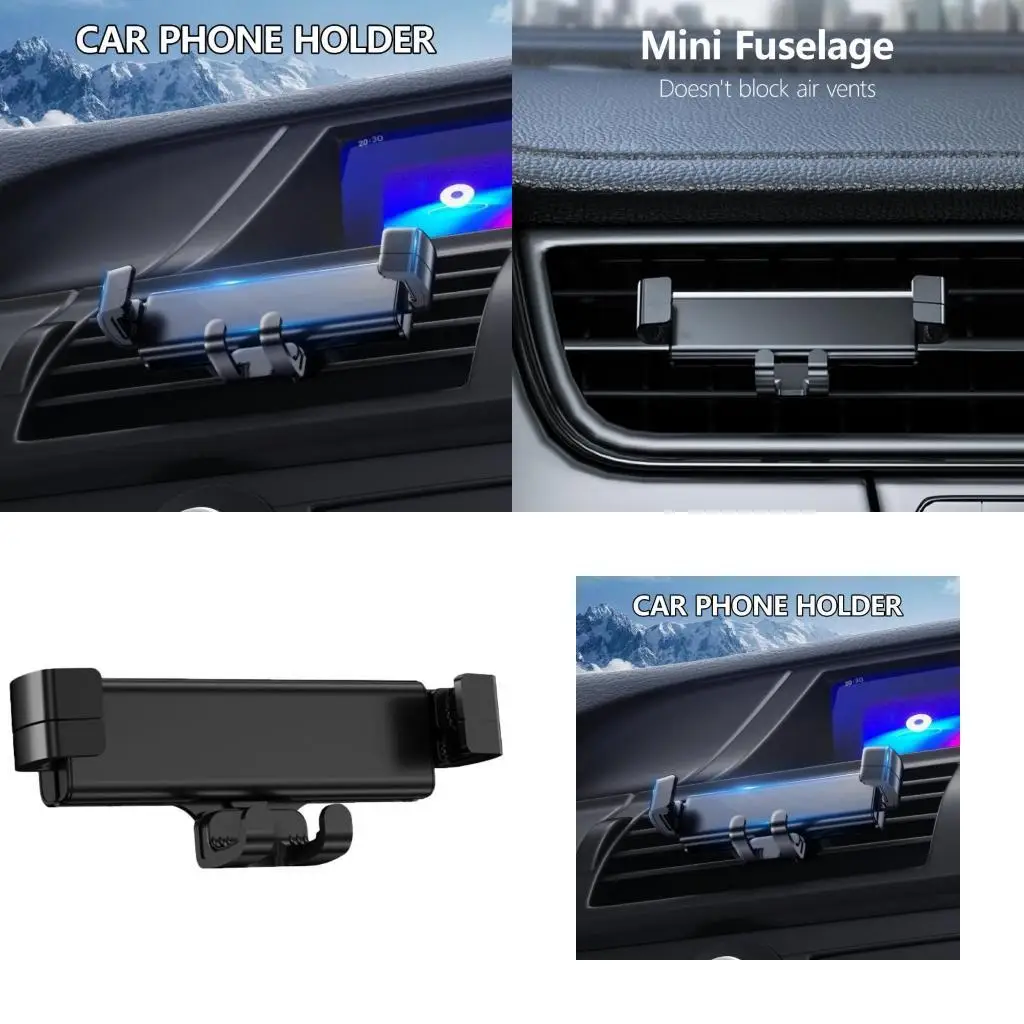 

R53C Car Air Vent Mount Phone Holder Auto Clamping Stand Automotive Cradles