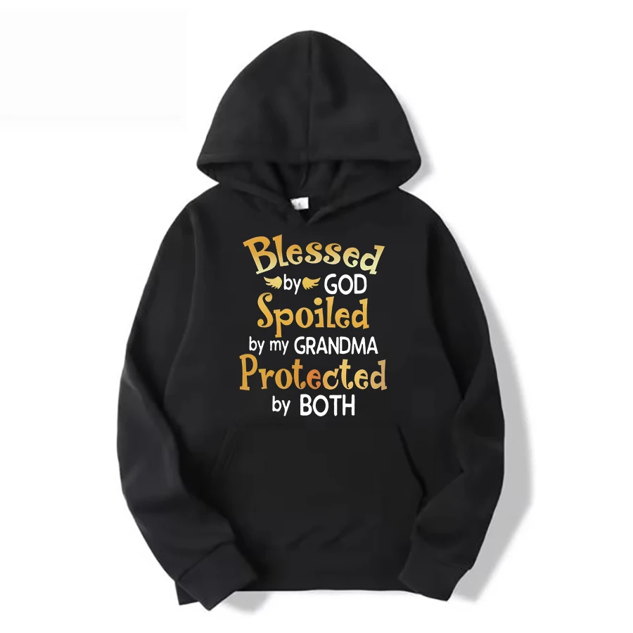 

Толстовка с круглым вырезом, длинным рукавом и шляпой с принтом, повседневная, теплая, стильная, тяжелая (вес ткани 220–320 г/м2)