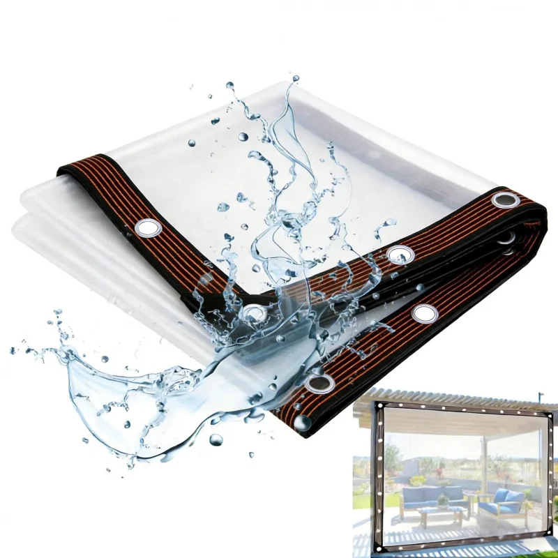 

Прозрачный водонепроницаемый тент для двора, балкона, сада с креплением на веревках, защита от солнца и дождя, 2x3, 2x4