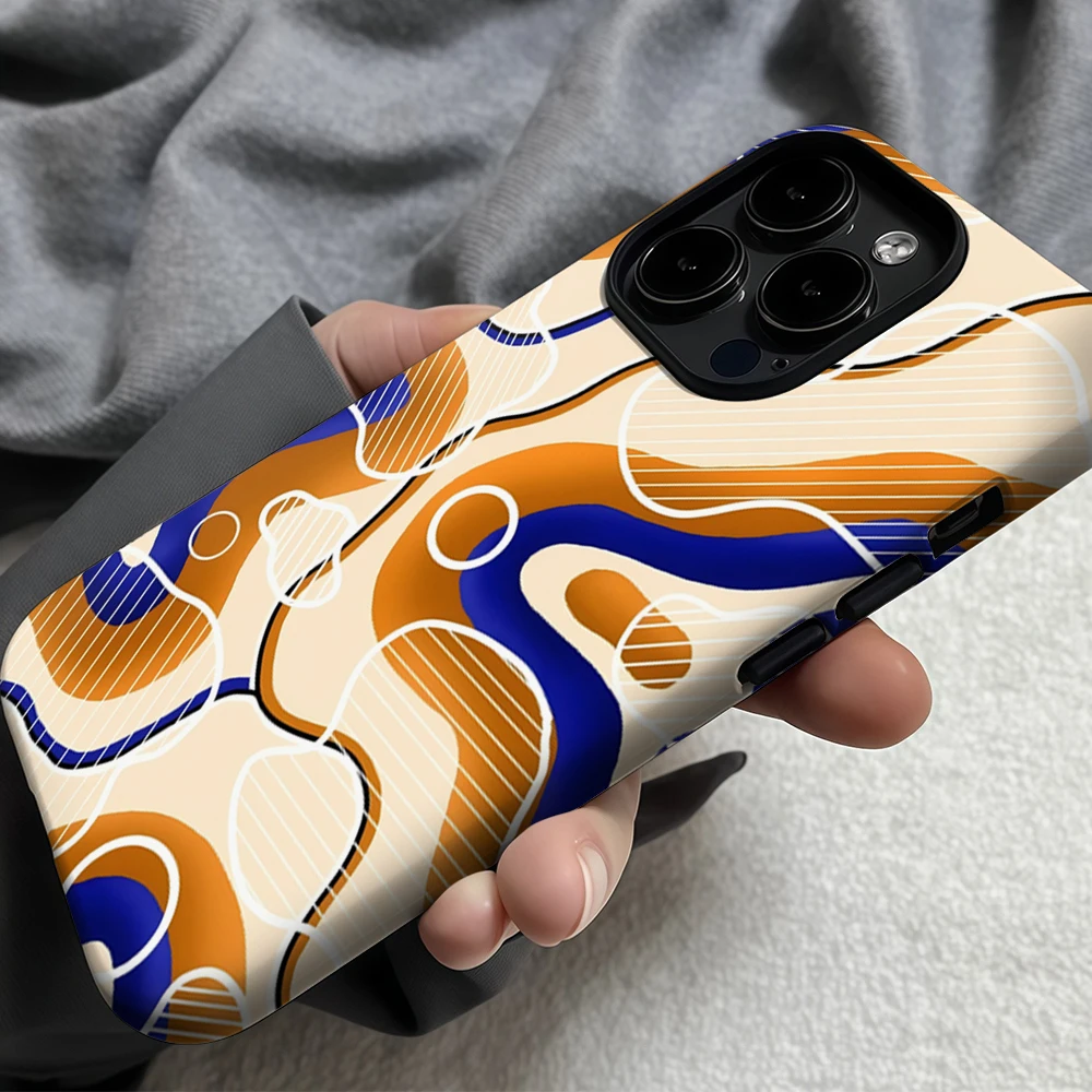 قوس قزح الأسماك المشارب Phone17 يجب أن يكون لديك جراب هاتف آيفون 17 16 15 14 13 12 برو ماكس زائد طبقة مزدوجة الغطاء الخلفي #6