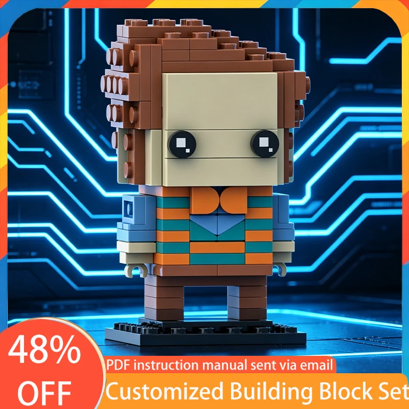 145 PCS Popular Game Character Series Boq (Wicked) MOC Customize Modular Building Block Kids Simple DIY Boys Toy Birthday Gift