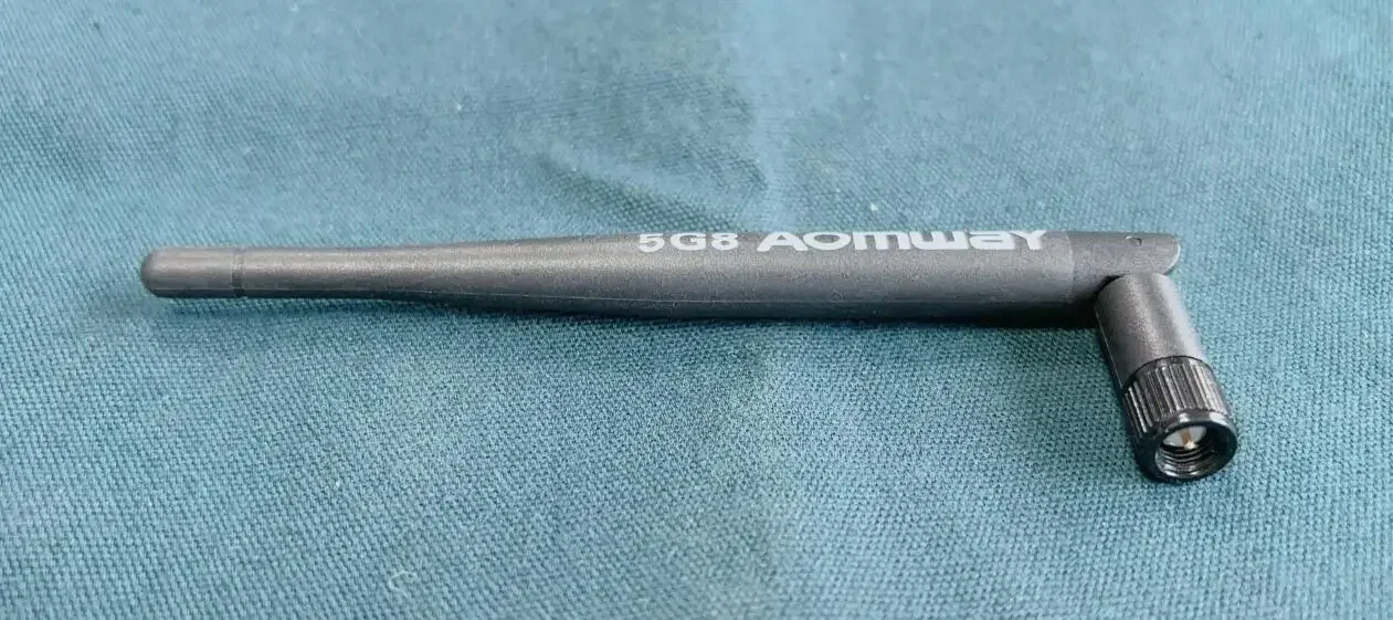 FPV Aomway AV VTX transmitter sender folded antenna 7dbi 5.8G 5.8ghz 5g8 Helical RHCP SMA view 2