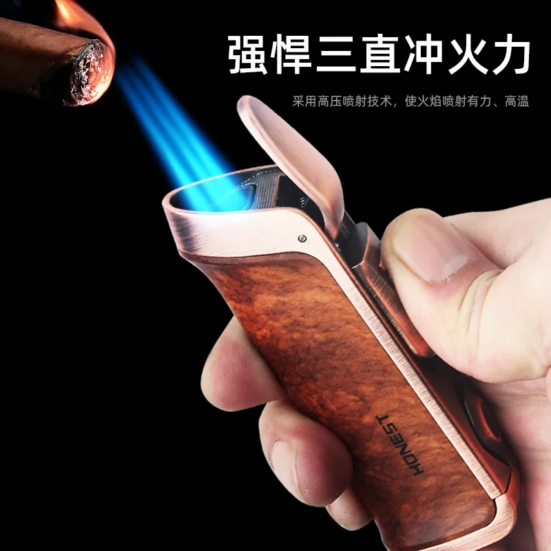 

Lighter Windproof Inflatable Metal Ignition Pocket Lighter Smoking Cigarette Kitchen Ignition Smoker Gift Lighters（NO GAS)