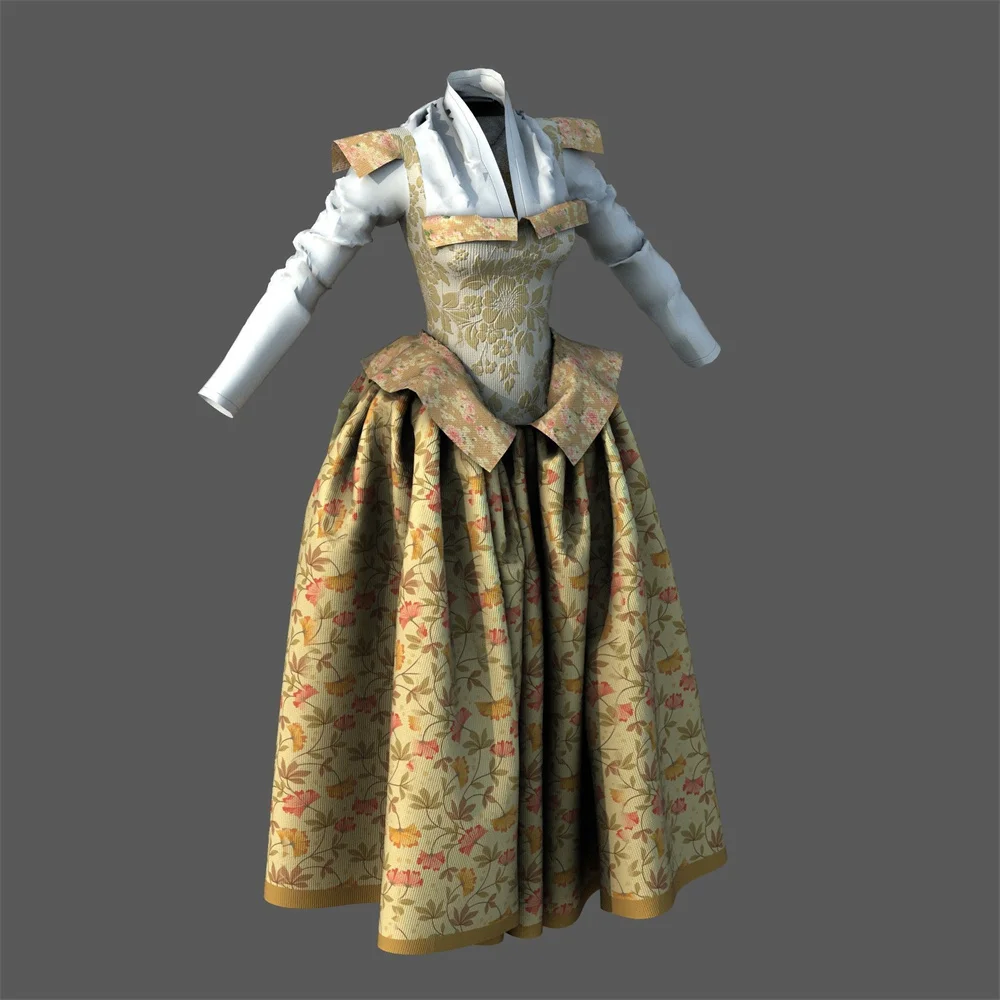 1885s أزياء المحكمة الملكية الفرنسية الباروك فستان زهري مساء الفيكتوري حفلة تنكرية ثوب الكرة