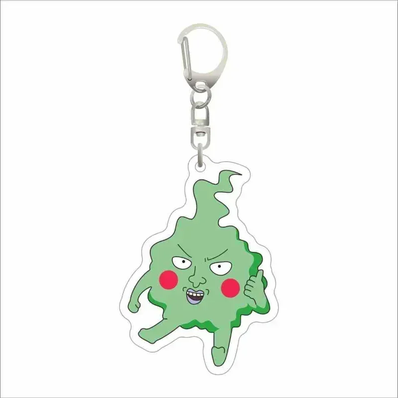 Shigeo Kageyama Mob Reigen Popular Anime-related Acrylic Keychain School Bag Pendant Comic Exhibition Gifts Lanyard Keychain