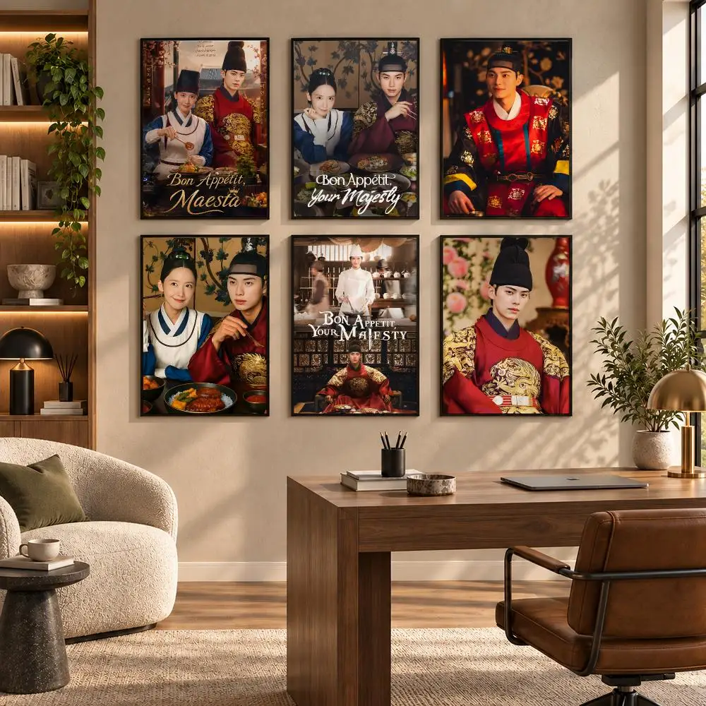 TOp TV B-Bon AppEtit Y-Your M-Majesty Poster Self-adhesive Art Waterproof Paper Sticker Coffee House Bar Room Wall Decor