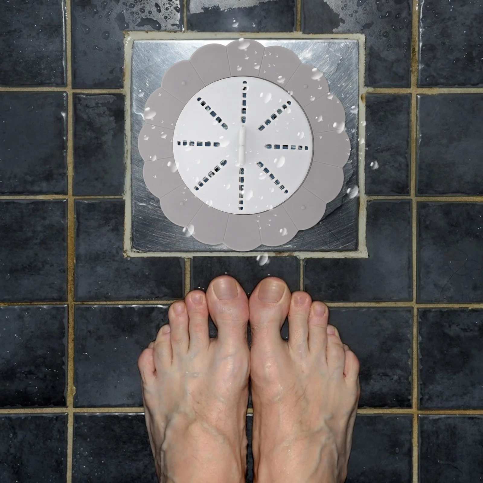 

2Pcs Deodorant Pipe Seal Ring Floor Strainer Easy Install Anti-Clog Sewer Protection Floor Drain Seal Core Odor-Proof Leak Core