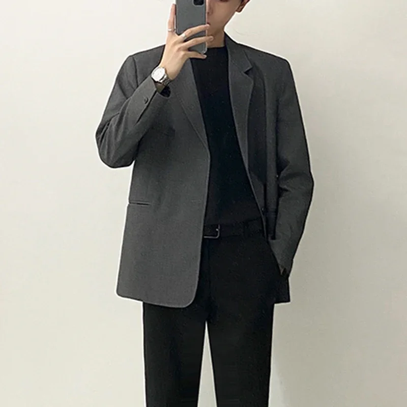 

2025 Summer Men T Shirt Round Neck Loose Solid Color Half Sleeve Fashion Casual Tee Tops Korean Streetwear Men Clothes INCERUN