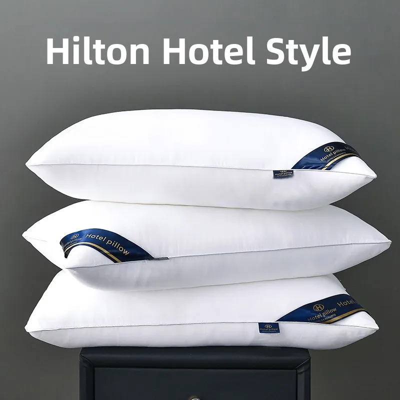 

High Quali Pillow Core Pair Hotel Ne Support Pillow 48x74cm Home Use Anti-Bacterial Fiber down Alternative Single Person